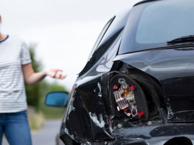 woman calling accident doctor