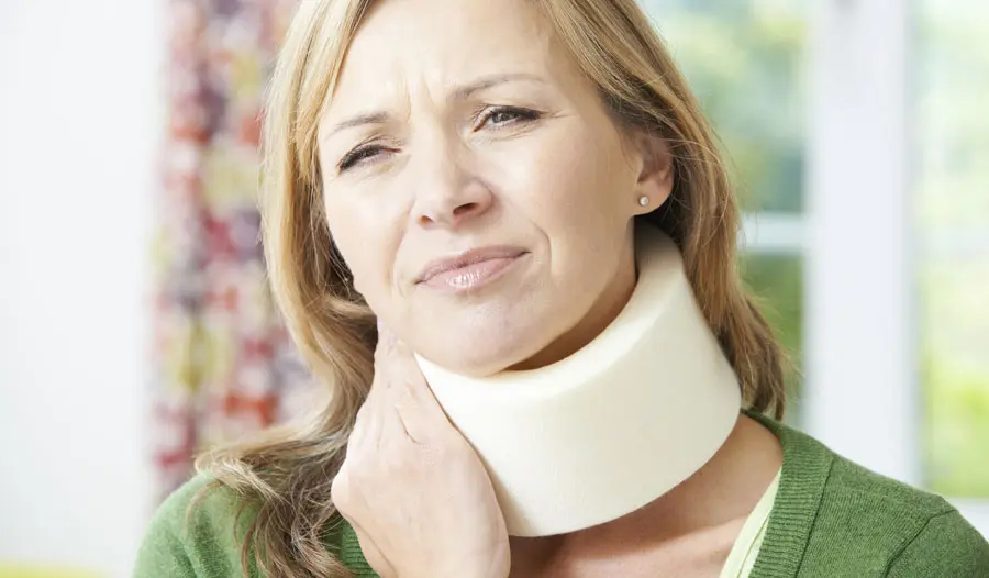 Cervical collar for whiplash